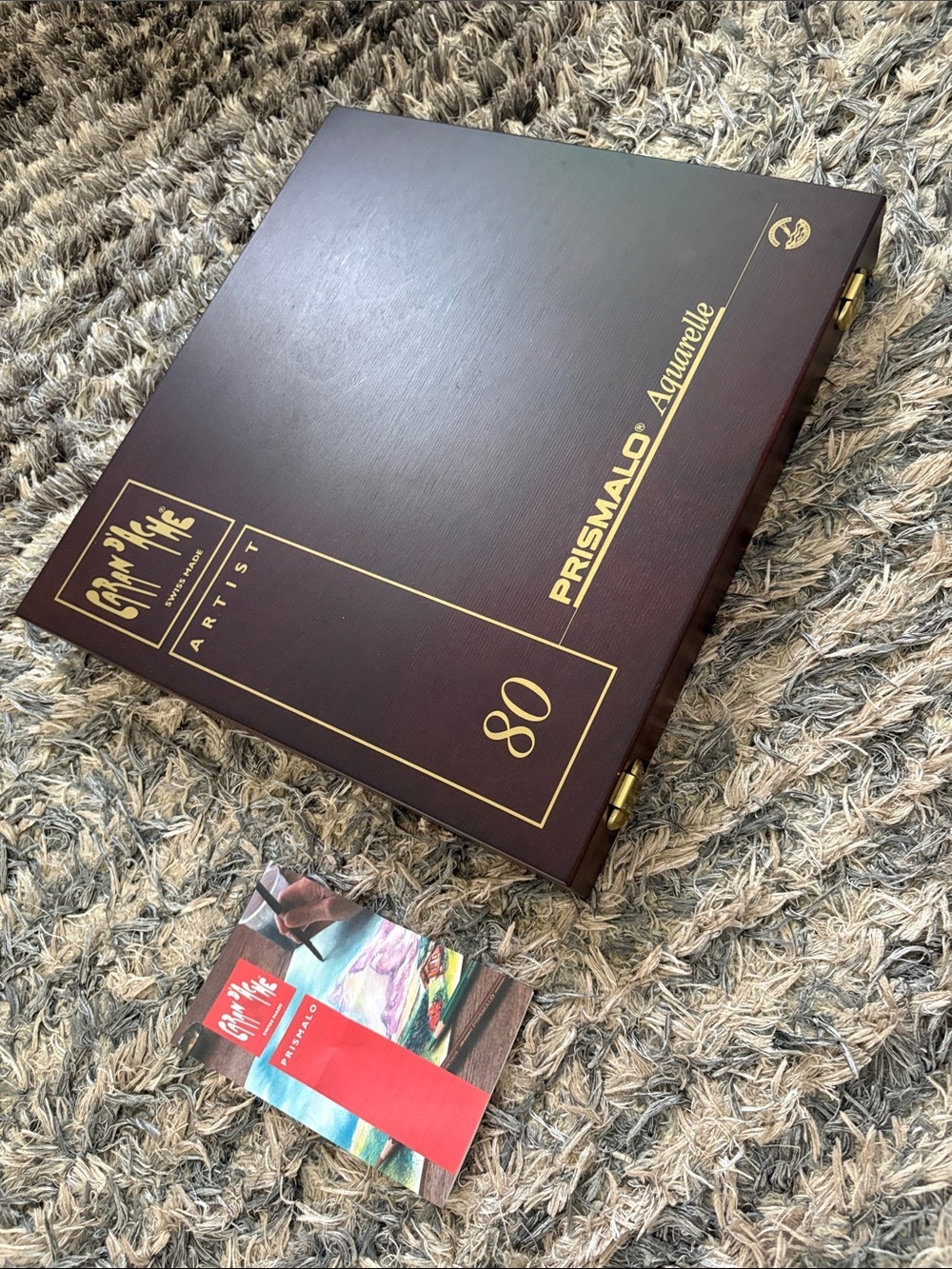 Caran d’Ache Prismalo Aquarelle 80 Colored Pencils Luxury Wooden Box Set - Picture 13 of 16